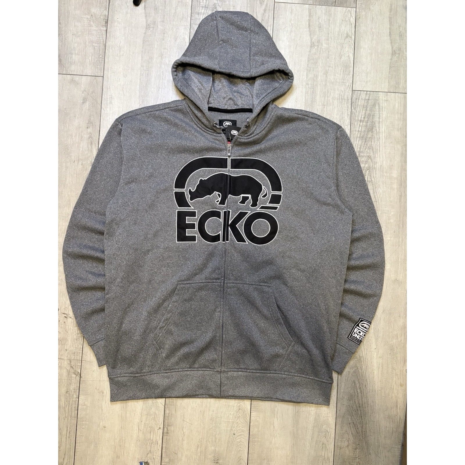 Brand New Grey Ecko Unltd Zip Up Hoodie Men Size L